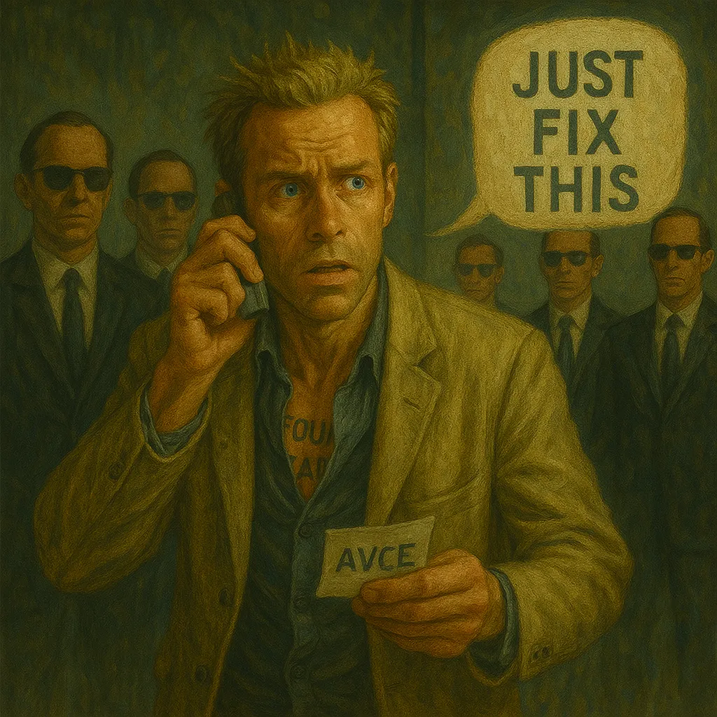 mem the agent with a just fix it post-it