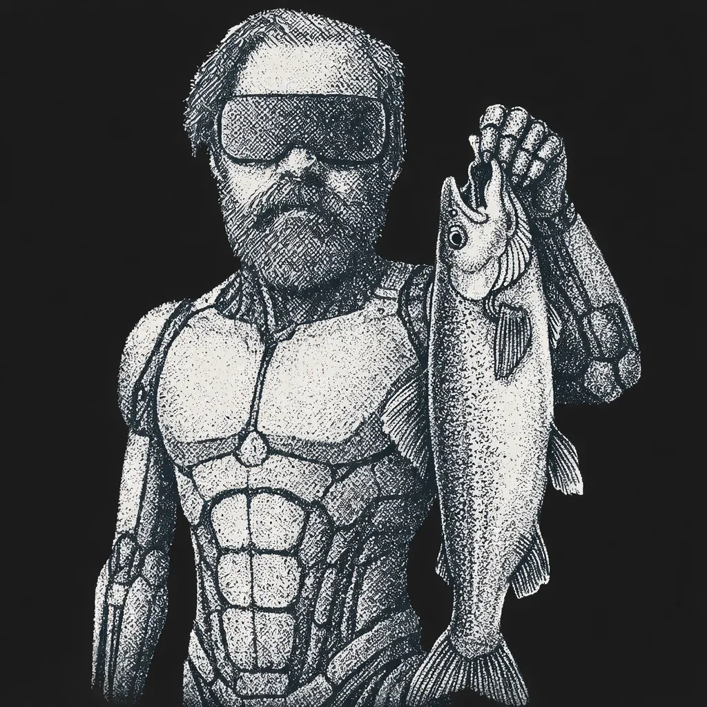 Michael holding a fish